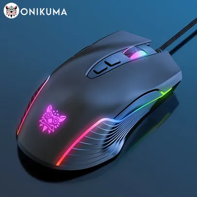 Mouse Gamer Onikuma 6400 dpi 7 botões programáveis