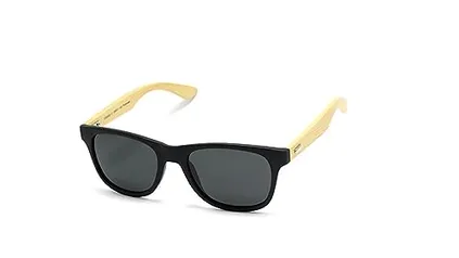 Óculos De Sol Retangular Unissex Com Lentes Polarizado Rf-1033 Cor: Preto Fosco