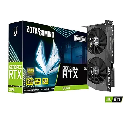 Placa de Vídeo Zotac Gaming - GeForce RTX 3060, Twin Edge, LHR, 12GB GDDR6