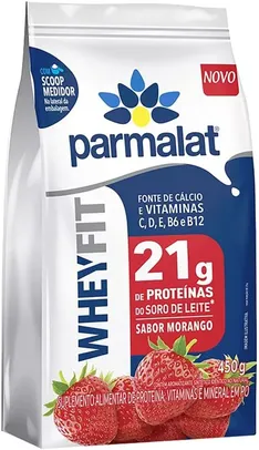 [LEVE 3 PAGUE 2] Whey Protein em Pó Morango Whey Fit Parmalat 450G