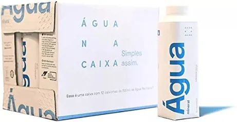 Água na Caixa® Pack com 12 unidades de 500ml