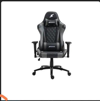 Cadeira Gamer SuperFrame Knight, Reclinável, Preto e Cinza