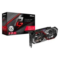 Placa de Vídeo ASRock AMD Radeon RX 5500 XT Phantom Gaming D 8G OC, 8GB, GDDR6 - RX5500XT PGD 8GO