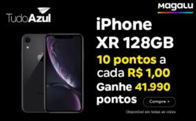 [Receba 41.990 Pts azul] iPhone XR Apple 128GB Preto 4G Tela 6,1” - R$4199