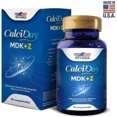 [Prime] Calciday MDK + Zinco Vitgold 90 comprimidos | R$63