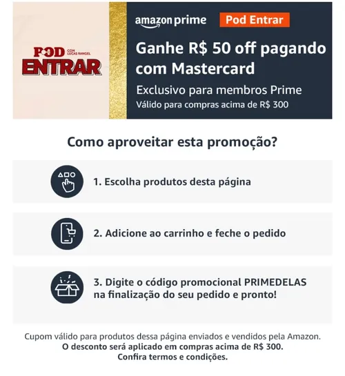 Imagem na descrição da promoção