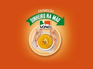 (SP + Lojas Selecionadas) Promoção dinheiro na mão Vono