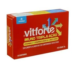 VITFORTE IMUNO TRIPLA AÇÃO 40 COMPRIMIDOS | R$5