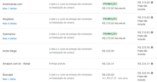 Imagem na descrição da promoção