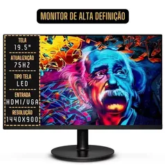 Computador Completo Intel Core i5 8GB ssd 512GB Windows 10 Monitor LED 19.5 hdmi