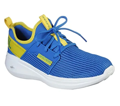 Tênis Skechers Go Run Fast - Valor, Feminino, Azul/Amarelo, 39