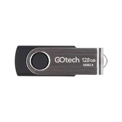 Pen Drive 128GB 2.0 Go Tech PD128G Preto