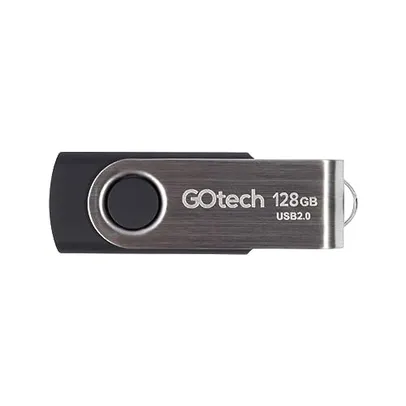 Pen Drive 128GB 2.0 Go Tech PD128G Preto