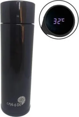 Garrafa Térmica de Inox Smart - 380ml (Preto) | R$75