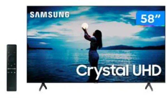 Smart TV 4K Crystal UHD 58” Samsung UN58TU7020GXZD | R$2849