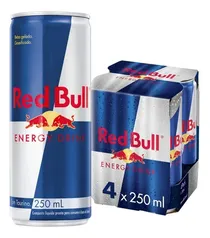 Pack Energético Red Bull Lata 4 Unidades 250ml Cada