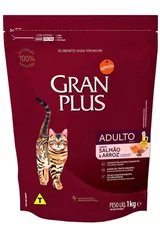 [PRIME] Ração p/ gatos adultos Gran Plus Salmão e Arroz - 10,1kg | R$103