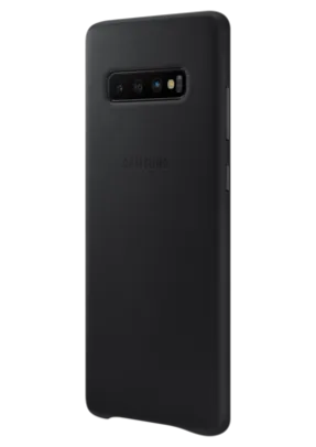 Samsung Capa Protetora Couro Galaxy S10+ Preta/"Cinza"(bege) Design premium | R$59