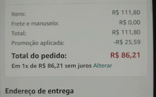 Imagem na descrição da promoção