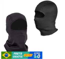 1 Balaclava Touca Ninja Térmica PRETA Motociclista PAINTBALL TATICO