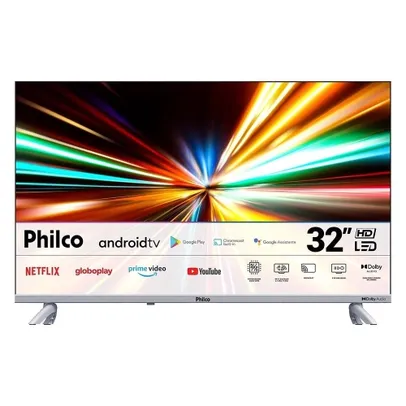 Smart TV LED 32 Philco PTV32G23AGSSBLH HD Android com 2 usb, 2 hdmi, Dolby Audio