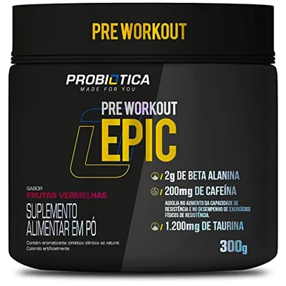 Epic Pré Treino 300g - Probiotica (Frutas Vermelhas)