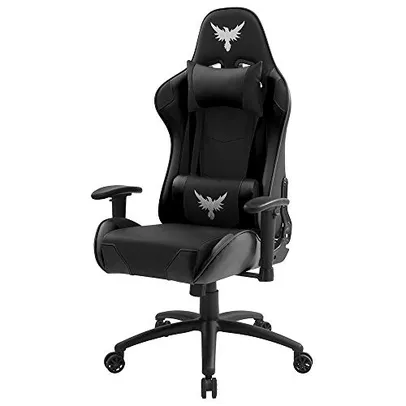 Cadeira Gamer Raven X-20 Estrutura de Metal, braço 2d Encosto reclinável até 180 Graus Preta - Flexi