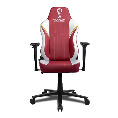 Cadeira Gamer Delux Copa do Mundo Catar DX-3000 LX2, Vermelho e Branco, CP-CH-9013