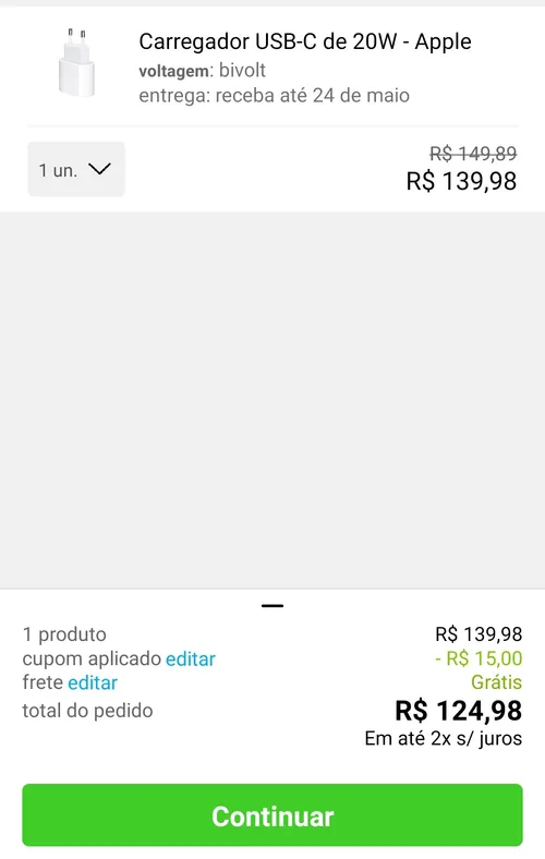 Imagem na descrição da promoção