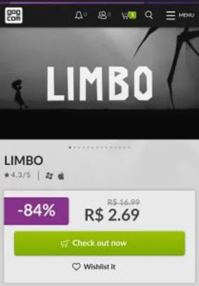 Limbo PC DRM | R$3
