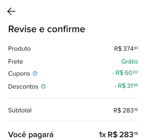 Imagem na descrição da promoção