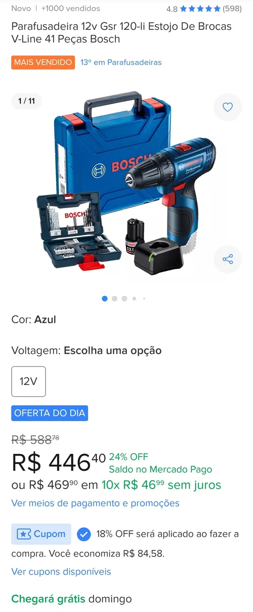 Imagem na descrição da promoção