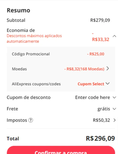 Imagem na descrição da promoção