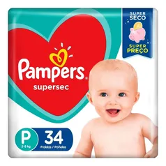 Fralda Pampers Supersec Pacotao P - 34 Unidades