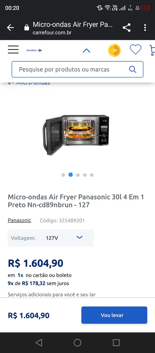 Imagem na descrição da promoção