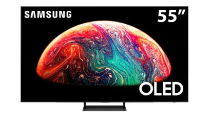 Smart TV 55" OLED 4K Samsung 55S90C Pontos Quânticos, Painel até 144hz