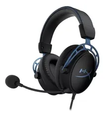 Headset over-ear gamer HyperX Cloud Alpha S HX-HSCAS blue