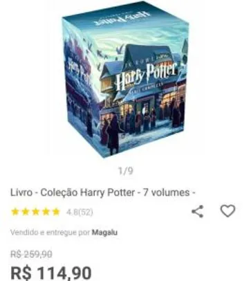 Livro - Coleção Harry Potter - 7 volumes | R$115