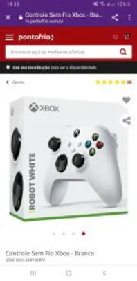 Controle Sem Fio Xbox - Branco | R$350