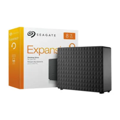 HD Externo Portátil 8TB USB 3.0 Seagate Expansion STEB8000100