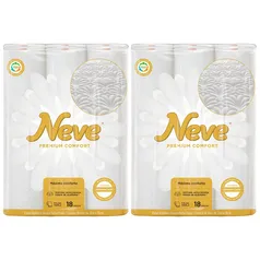 Papel Higiênico Neve Premium Comfort Folha Tripla - 36 unidades