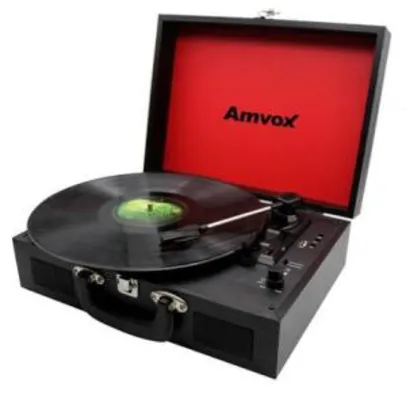 Vitrola Amvox AVT 1199 com Bluetooth e USB - 15W. | R$ 363