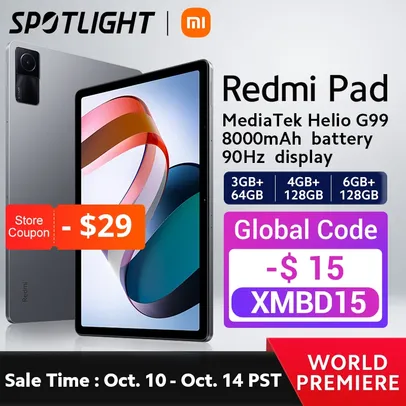 Xiaomi Redmi Pad Mi Tablet 64GB/128GB MediaTek