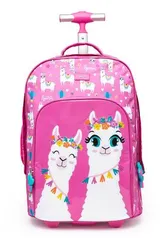 Mochila de Rodinha Spector Lhama Infantil Escolar Feminina