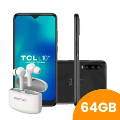 Smartphone tcl L10 Plus 6.22 2GB ram, 64GB, Octa-Core, Câmera Dupla + Fone de Ouvido Branco