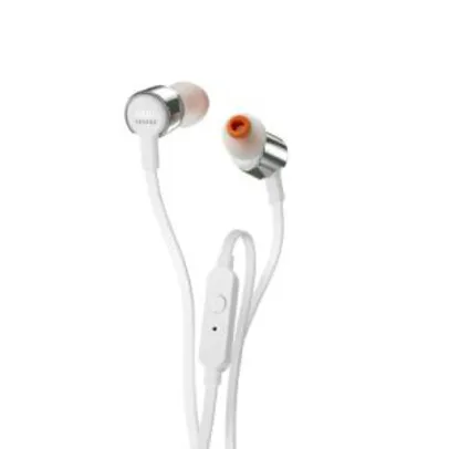 Fone de Ouvido JBL T210 Gry - Prata - R$42