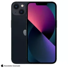 [PrimeR$4078] Phone 13 Apple (128GB) Meia-noite, Tela de 6,1", 5G e Câmera Dupla de 12 MP