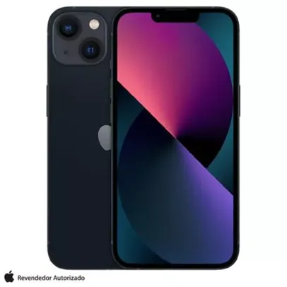 [PrimeR$4078] Phone 13 Apple (128GB) Meia-noite, Tela de 6,1", 5G e Câmera Dupla de 12 MP