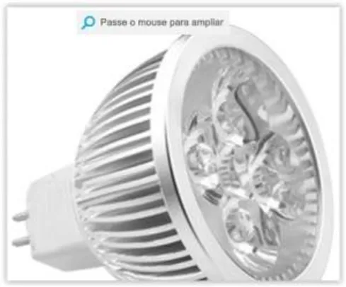 [Shoptime] Lâmpada LED Spot Dicróica Branco Frio 12V Etna 5W - Gaya por R$ 14