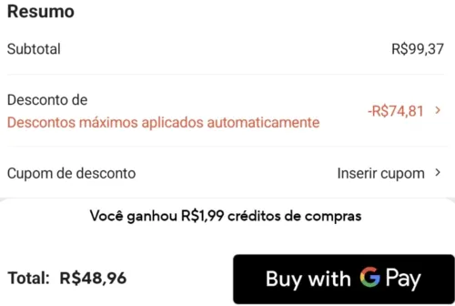 Imagem na descrição da promoção